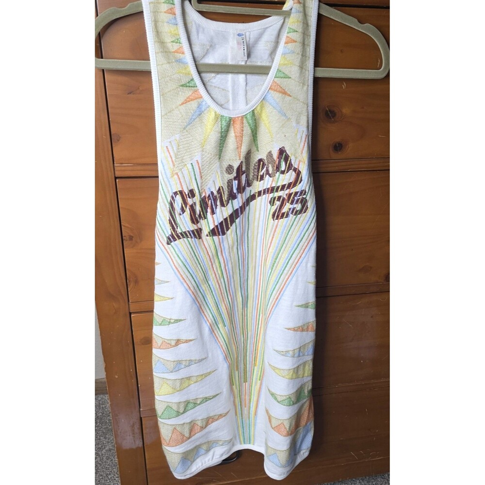 Free People Movement Take Charge Embroidered Tunic Size Small Racer Back Tank